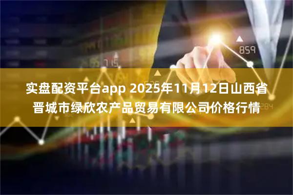 实盘配资平台app 2025年11月12日山西省晋城市绿欣农产品贸易有限公司价格行情